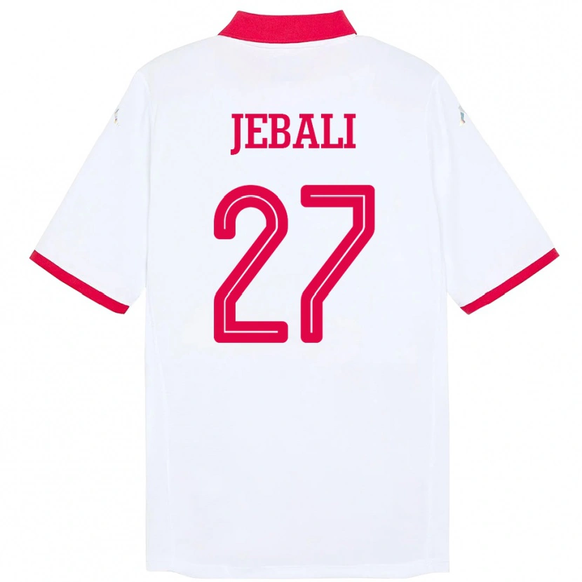 Danxen Kid Tunisia Issam Jebali #27 White Away Jersey 24-26 T-Shirt
