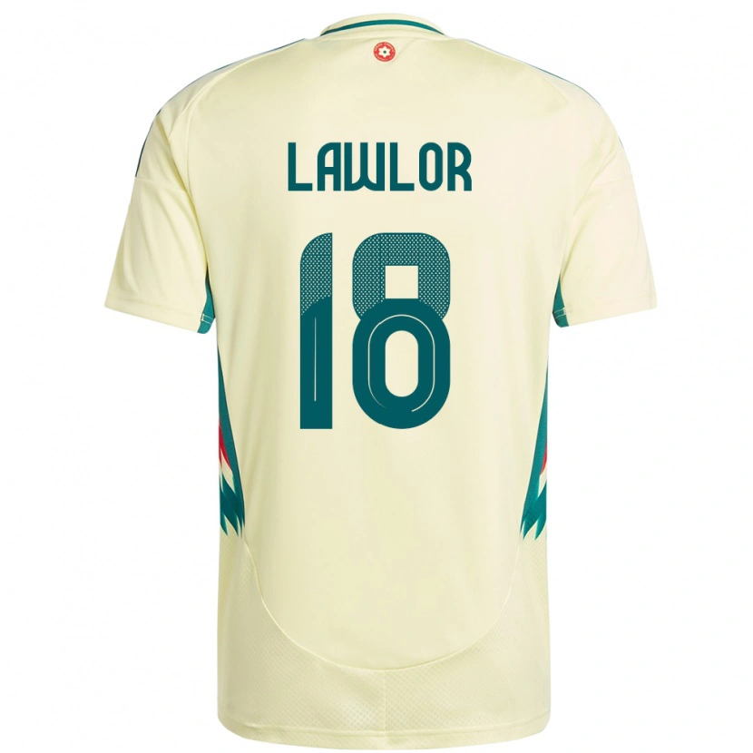 Danxen Kid Wales Dylan Lawlor #18 Beige Yellow Away Jersey 24-26 T-Shirt