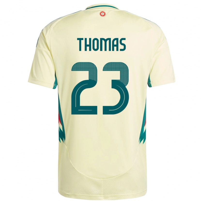 Danxen Kid Wales Isaac Thomas #23 Beige Yellow Away Jersey 24-26 T-Shirt