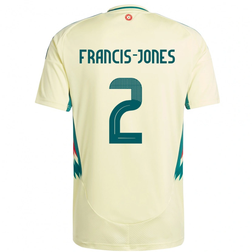 Danxen Kid Wales Maria Francis Jones #2 Beige Yellow Away Jersey 24-26 T-Shirt