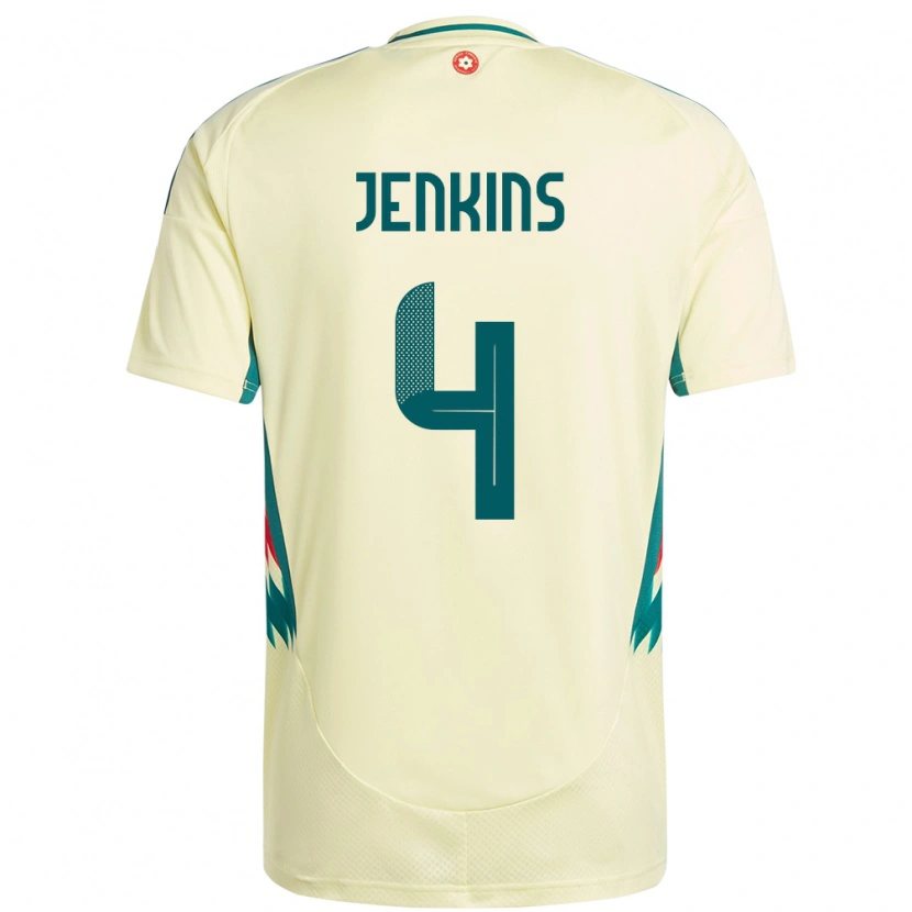 Danxen Kid Wales Shaunna Jenkins #4 Beige Yellow Away Jersey 24-26 T-Shirt