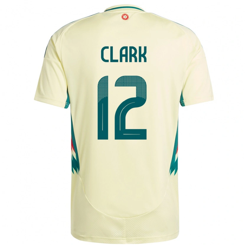 Danxen Kid Wales Olivia Clark #12 Beige Yellow Away Jersey 24-26 T-Shirt