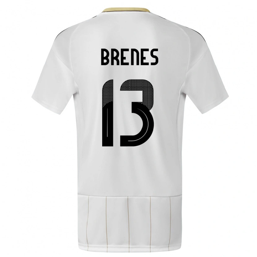 Danxen Kid Costa Rica Jefferson Brenes #13 White Away Jersey 24-26 T-Shirt