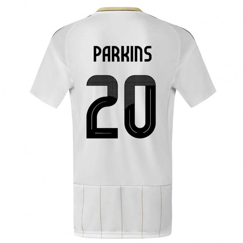 Danxen Kid Costa Rica Rashir Parkins #20 White Away Jersey 24-26 T-Shirt