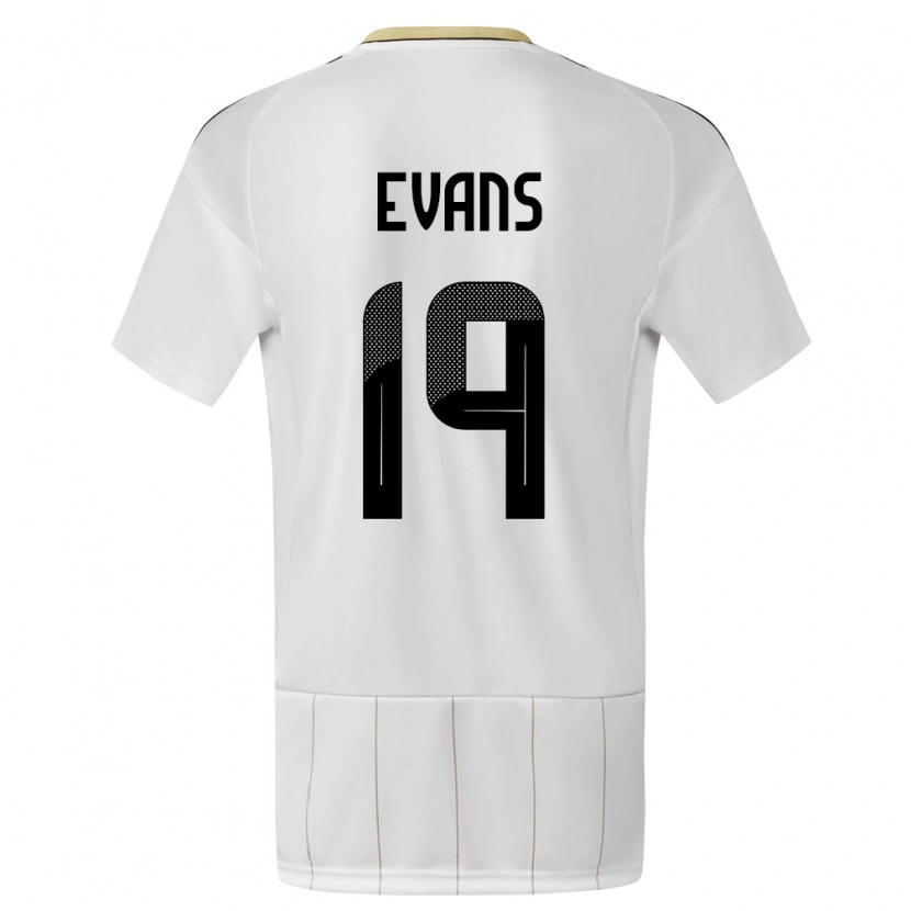 Danxen Kid Costa Rica Jordy Evans #19 White Away Jersey 24-26 T-Shirt