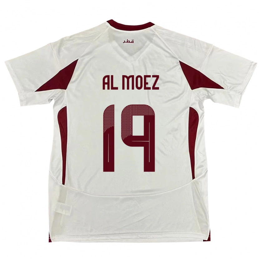 Danxen Kid Qatar Almoez Ali #19 White Away Jersey 24-26 T-Shirt