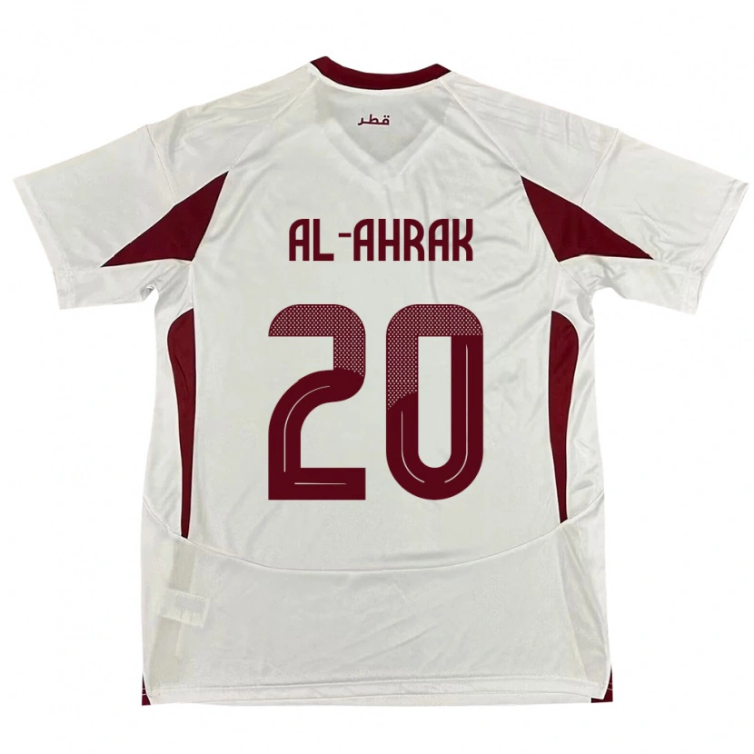 Danxen Kid Qatar Abdullah Al-Ahrak #20 White Away Jersey 24-26 T-Shirt