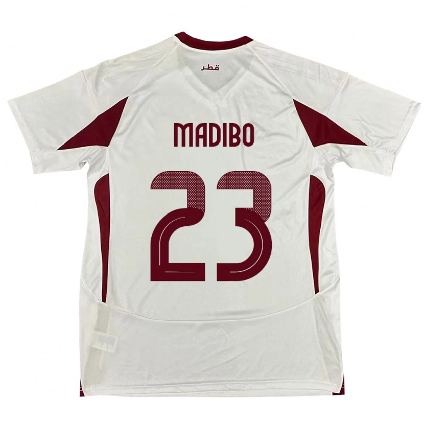 Danxen Kid Qatar Assim Madibo #23 White Away Jersey 24-26 T-Shirt