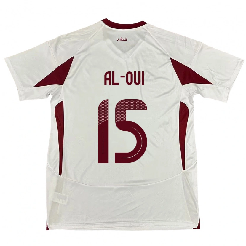 Danxen Kid Qatar Ayoub Al-Oui #15 White Away Jersey 24-26 T-Shirt