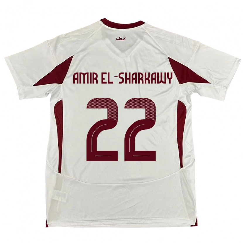 Danxen Kid Qatar Galal Amir El-Sharkawy #22 White Away Jersey 24-26 T-Shirt