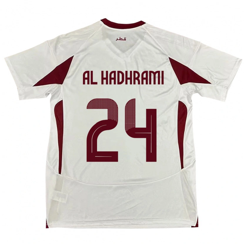 Danxen Kid Qatar Naif Abdulraheem Al Hadhrami #24 White Away Jersey 24-26 T-Shirt