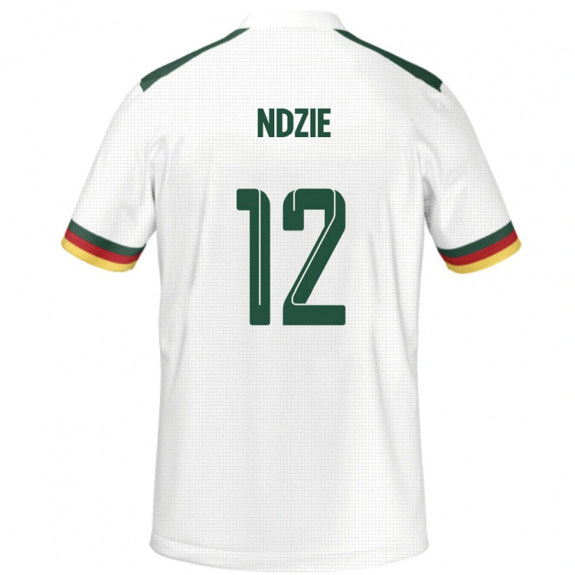 Danxen Kid Cameroon Martin Ndzie #12 White Away Jersey 24-26 T-Shirt