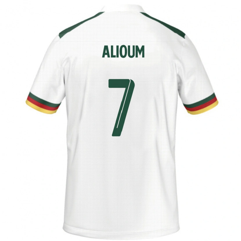 Danxen Kid Cameroon Saidou Alioum #7 White Away Jersey 24-26 T-Shirt