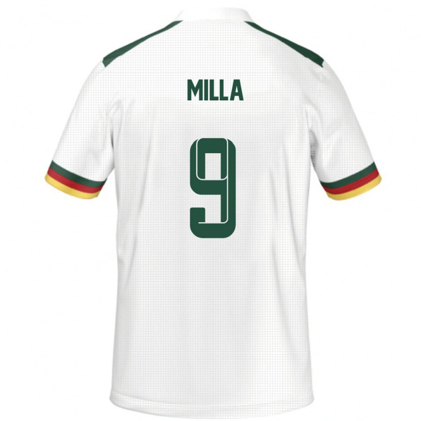 Danxen Kid Cameroon Kevin-Prince Milla #9 White Away Jersey 24-26 T-Shirt