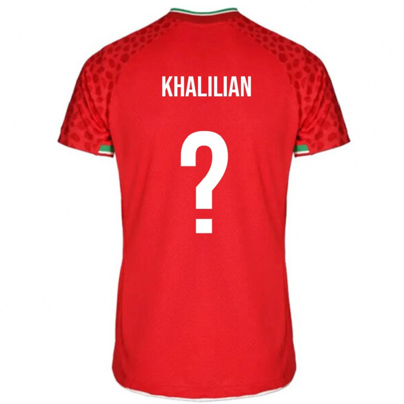 Danxen Kid Iran Abolfazl Khalilian #0 Red Away Jersey 24-26 T-Shirt