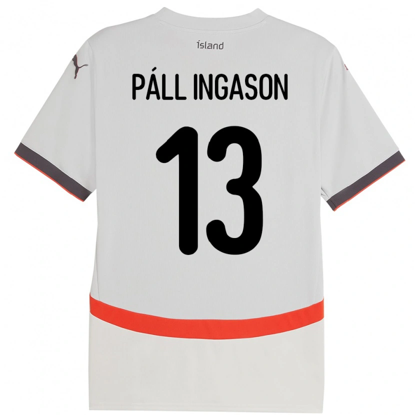 Danxen Kid Iceland Sverrir Páll Ingason #13 White Away Jersey 24-26 T-Shirt