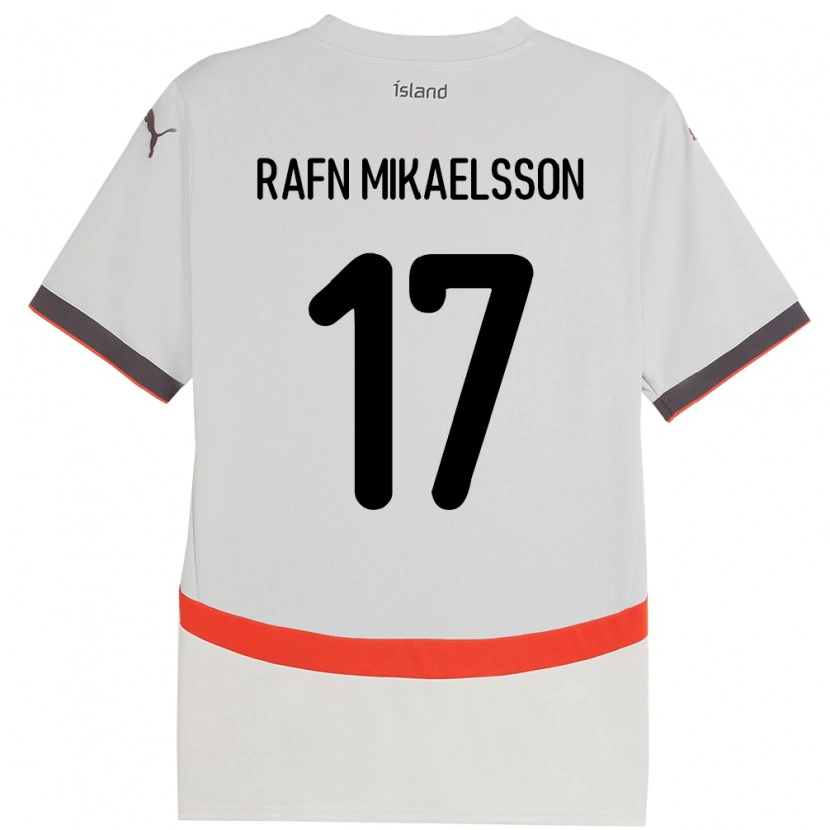 Danxen Kid Iceland Hilmir Rafn Mikaelsson #17 White Away Jersey 24-26 T-Shirt