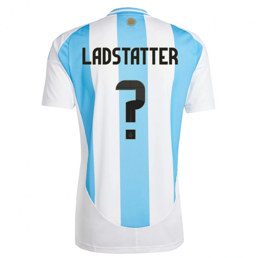 Danxen Men Argentina Agustín Ladstatter #0 White Blue Home Jersey 24-26 T-Shirt