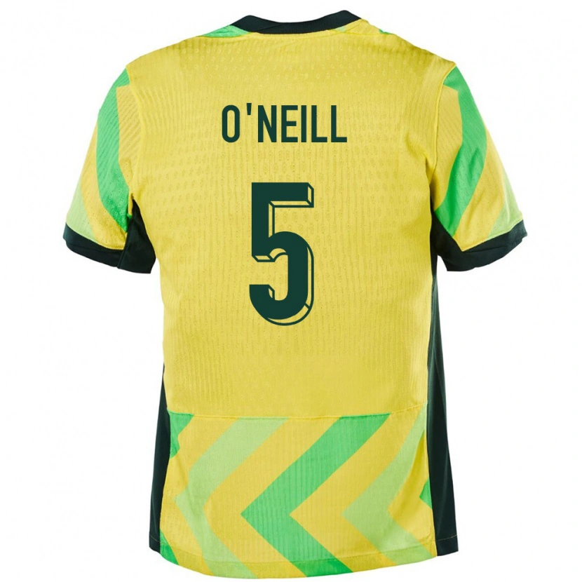 Danxen Men Australia Aiden O'neill #5 Golden Home Jersey 24-26 T-Shirt