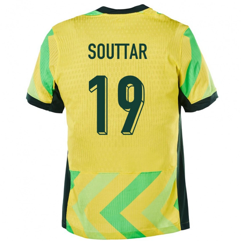 Danxen Men Australia Harry Souttar #19 Golden Home Jersey 24-26 T-Shirt