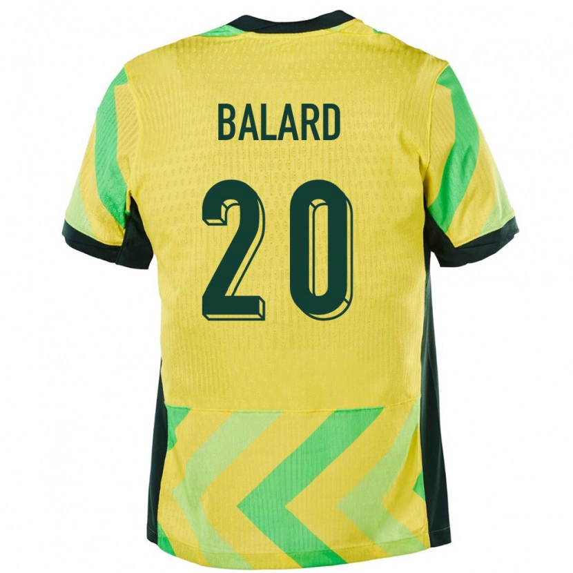 Danxen Men Australia Max Balard #20 Golden Home Jersey 24-26 T-Shirt