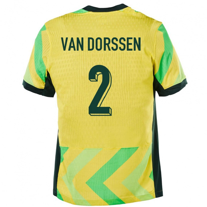 Danxen Men Australia Ben Van Dorssen #2 Golden Home Jersey 24-26 T-Shirt