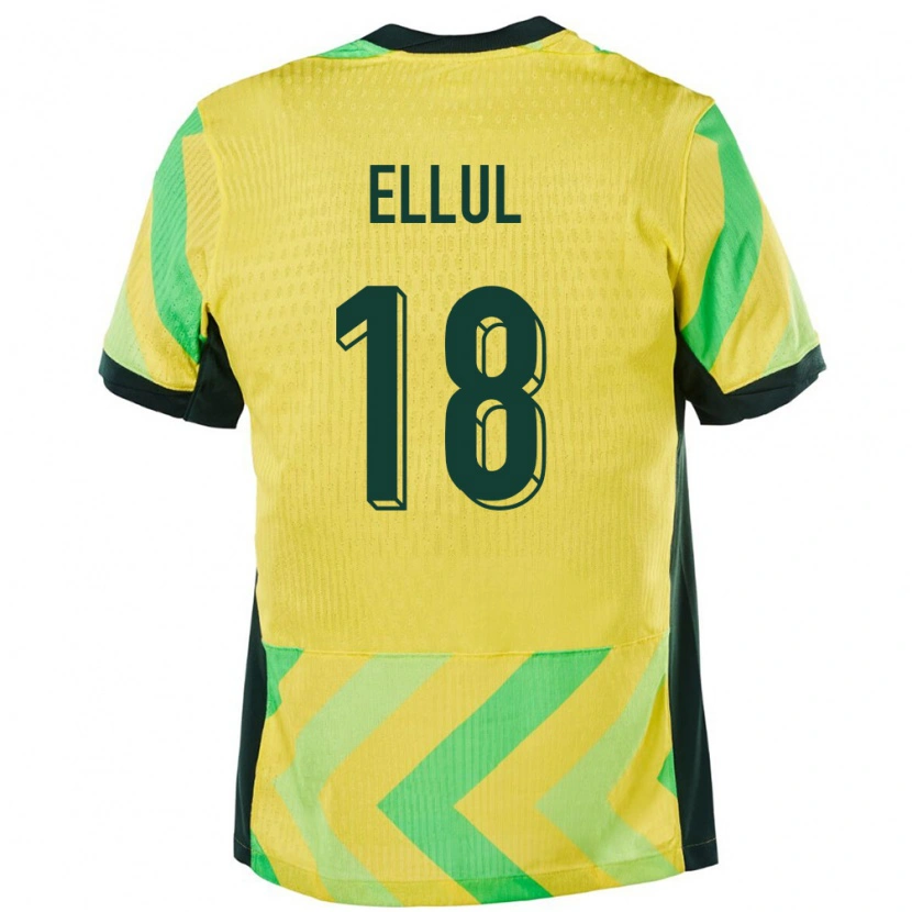 Danxen Men Australia Noah Ellul #18 Golden Home Jersey 24-26 T-Shirt