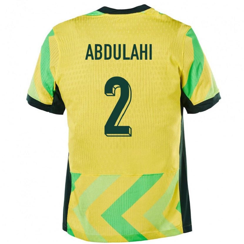Danxen Men Australia Idrus Abdulahi #2 Golden Home Jersey 24-26 T-Shirt