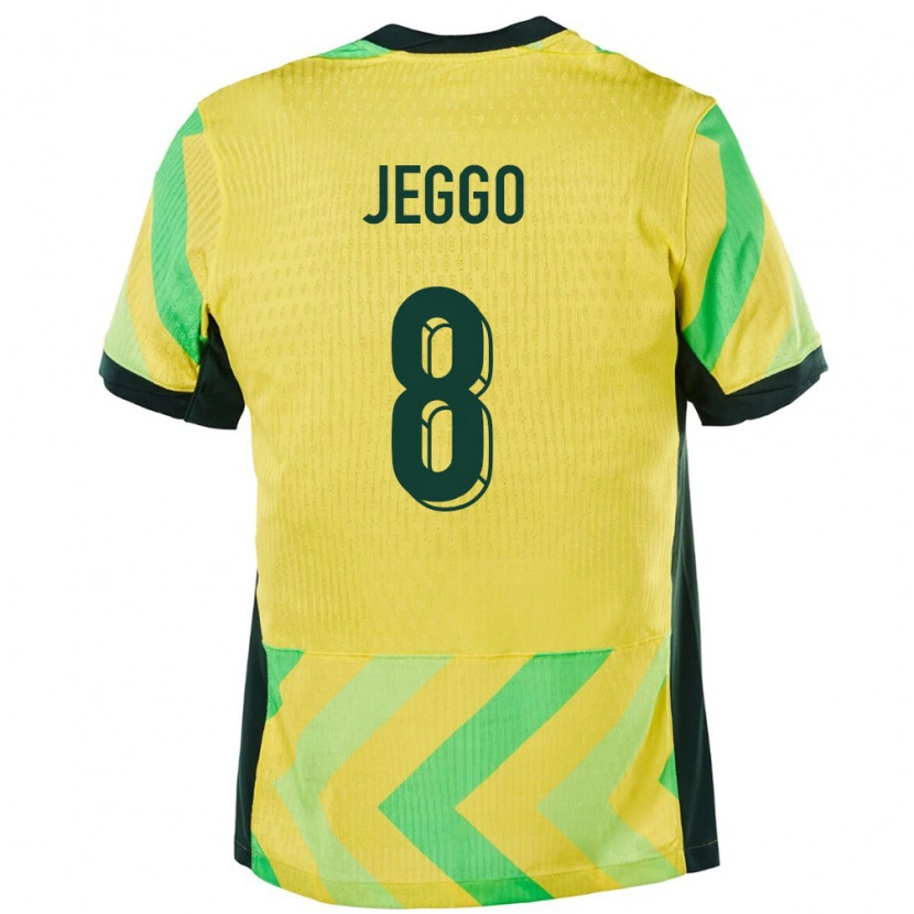 Danxen Men Australia James Jeggo #8 Golden Home Jersey 24-26 T-Shirt