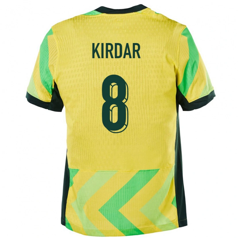 Danxen Men Australia Birkan Kirdar #8 Golden Home Jersey 24-26 T-Shirt