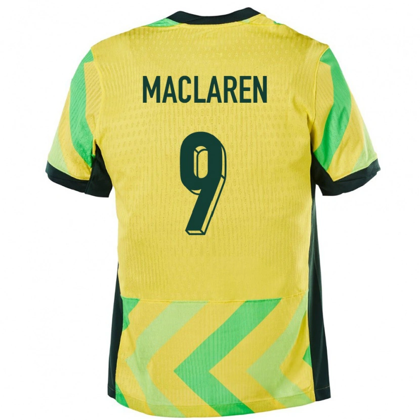 Danxen Men Australia Jamie Maclaren #9 Golden Home Jersey 24-26 T-Shirt