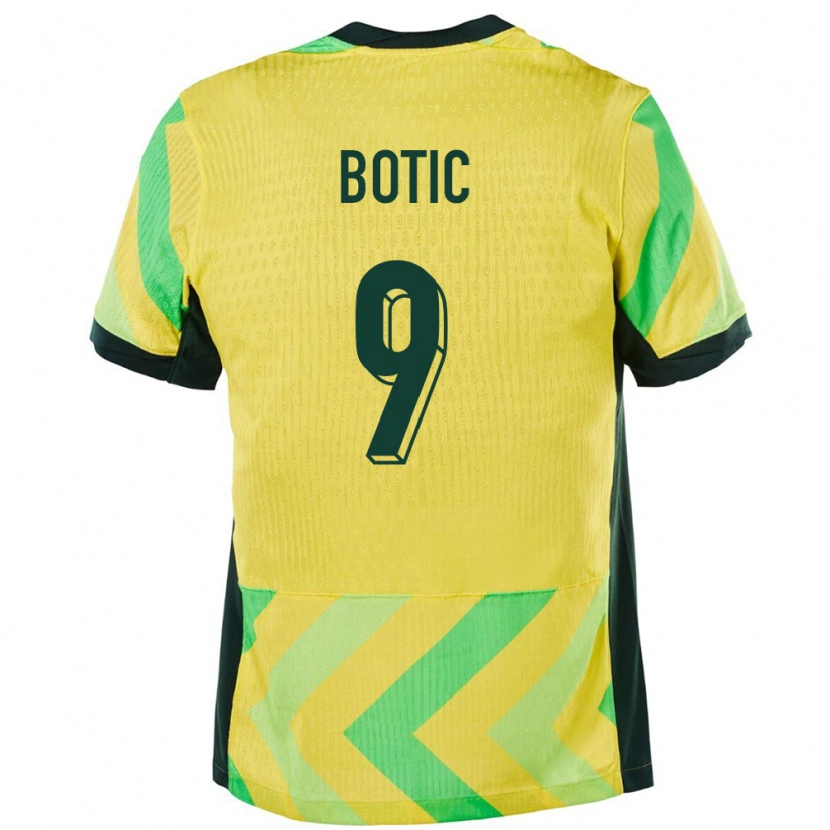 Danxen Men Australia Noah Botic #9 Golden Home Jersey 24-26 T-Shirt