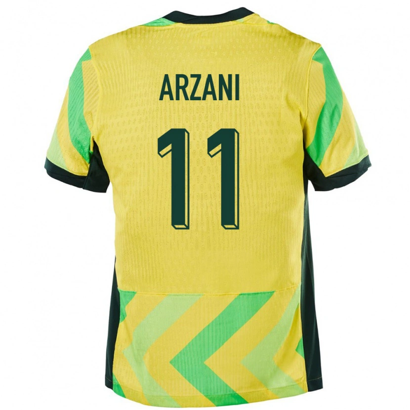 Danxen Men Australia Daniel Arzani #11 Golden Home Jersey 24-26 T-Shirt