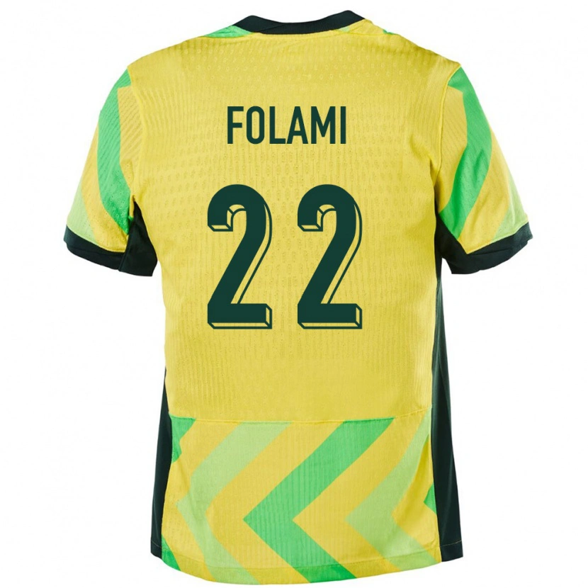 Danxen Men Australia Ben Folami #22 Golden Home Jersey 24-26 T-Shirt