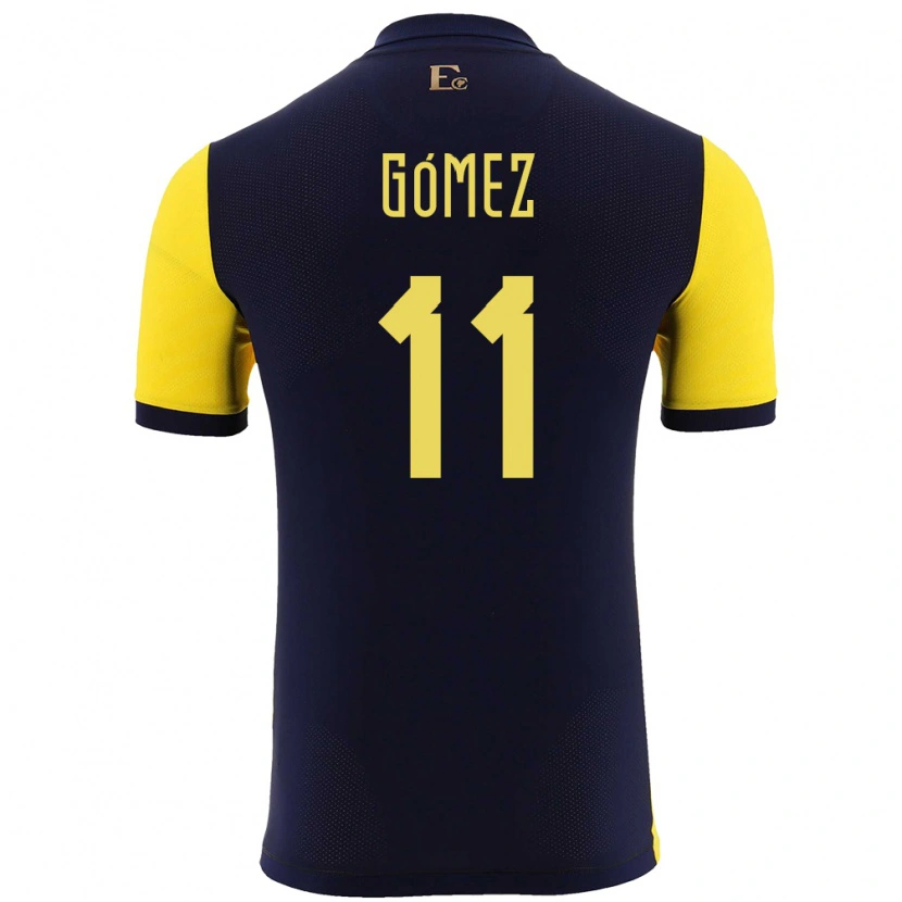 Danxen Men Ecuador Jandry Gómez #11 Yellow Home Jersey 24-26 T-Shirt