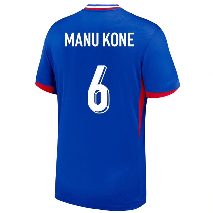 Danxen Men France Manu Koné #6 Blue Home Jersey 24-26 T-Shirt