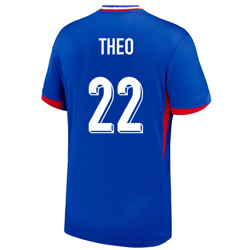 Danxen Men France Theo Hernández #22 Blue Home Jersey 24-26 T-Shirt