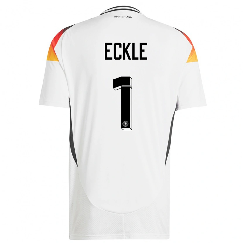Danxen Men Germany Philipp Eckle #1 White Home Jersey 24-26 T-Shirt