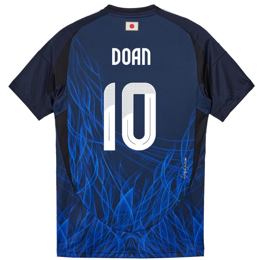 Danxen Men Japan Ritsu Doan #10 Dark Blue Home Jersey 24-26 T-Shirt
