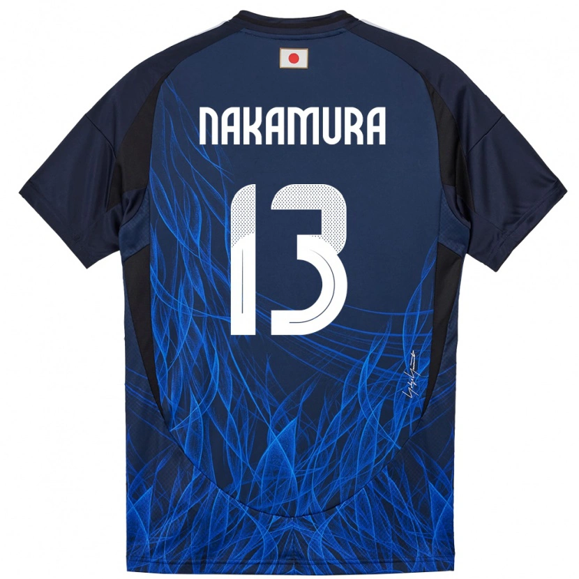 Danxen Men Japan Keito Nakamura #13 Dark Blue Home Jersey 24-26 T-Shirt