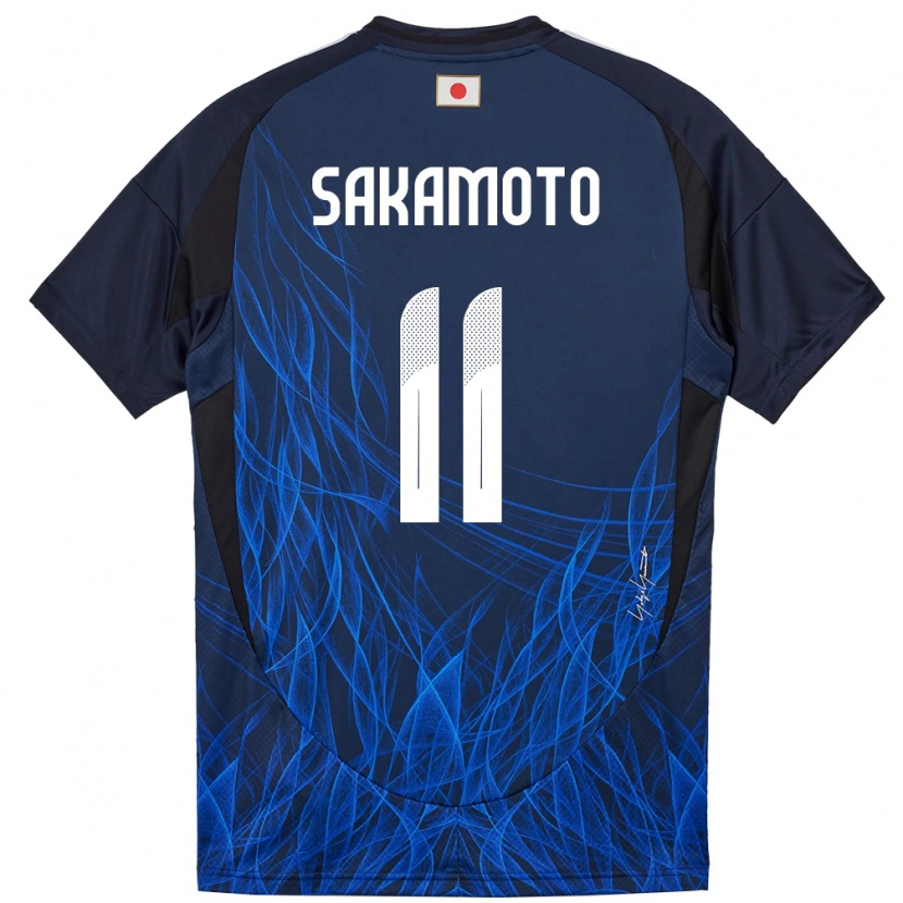 Danxen Men Japan Isa Sakamoto #11 Dark Blue Home Jersey 24-26 T-Shirt