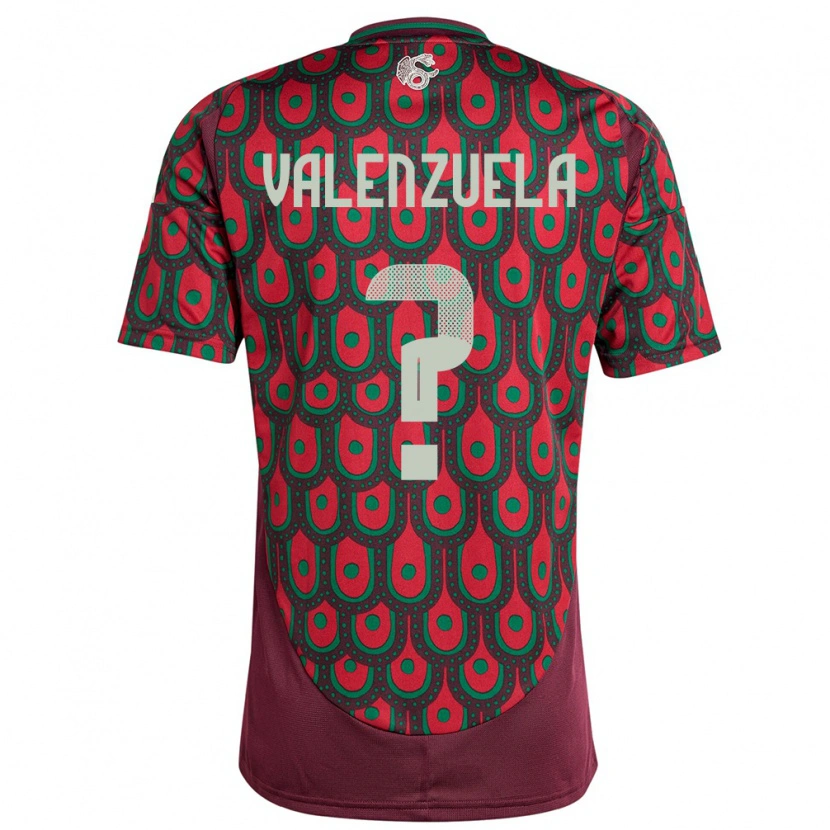 Danxen Men Mexico Francisco Valenzuela #0 Maroon Home Jersey 24-26 T-Shirt
