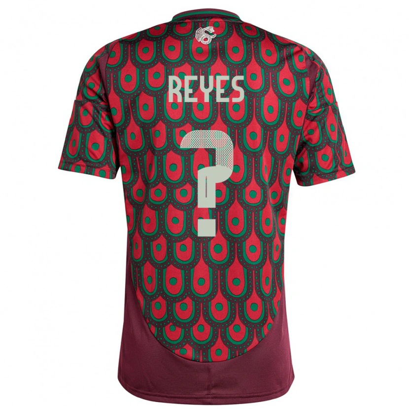Danxen Men Mexico Dylan Reyes #0 Maroon Home Jersey 24-26 T-Shirt