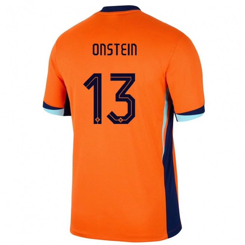 Danxen Men Netherlands Juwensley Onstein #13 Orange Home Jersey 24-26 T-Shirt