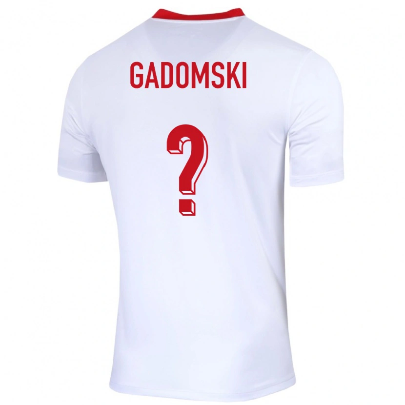 Danxen Men Poland Franciszek Gadomski #0 White Home Jersey 24-26 T-Shirt