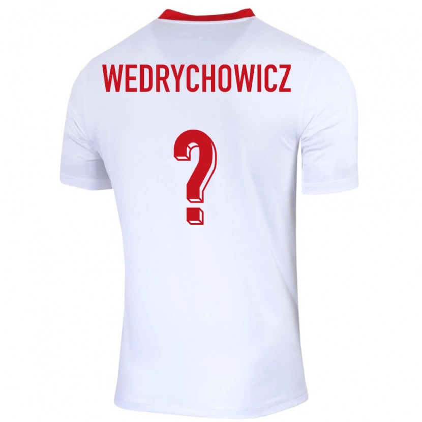 Danxen Men Poland Karol Wedrychowicz #0 White Home Jersey 24-26 T-Shirt