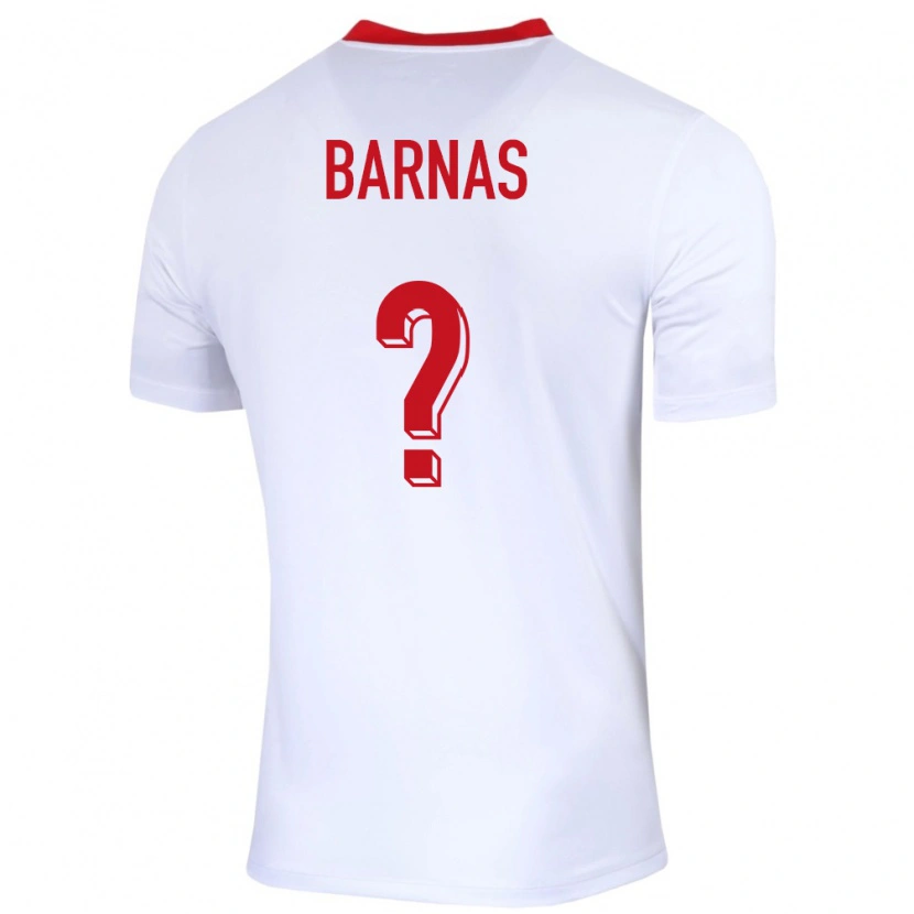 Danxen Men Poland Fabian Barnas #0 White Home Jersey 24-26 T-Shirt