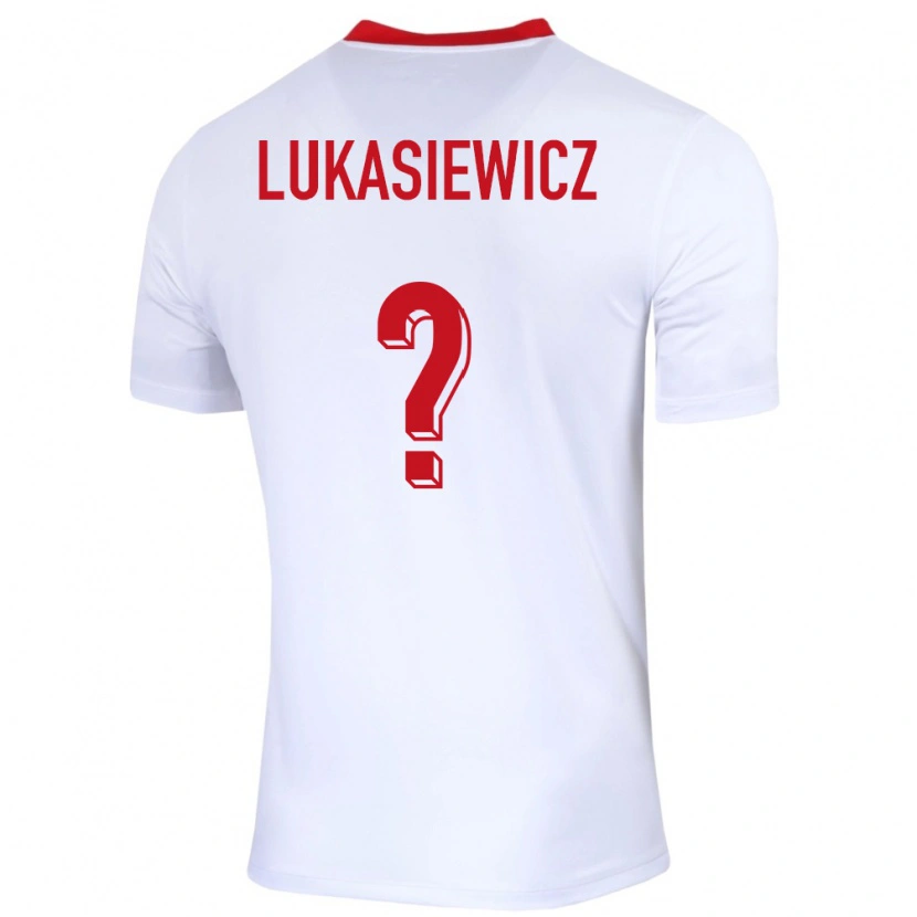 Danxen Men Poland Adam Lukasiewicz #0 White Home Jersey 24-26 T-Shirt
