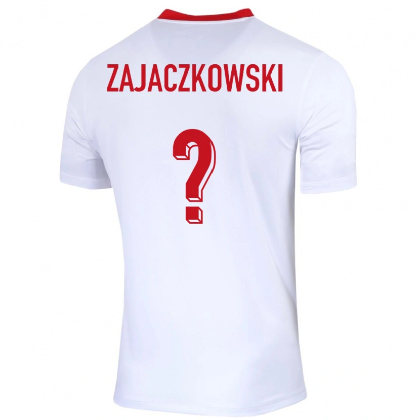 Danxen Men Poland Lukasz Zajaczkowski #0 White Home Jersey 24-26 T-Shirt