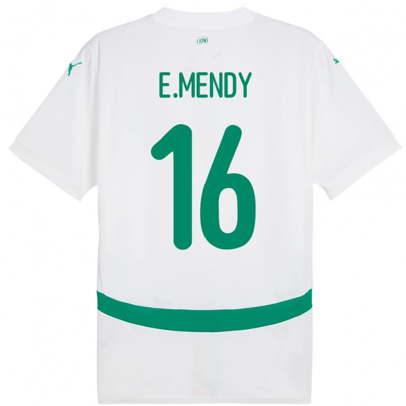 Danxen Men Senegal Edouard Mendy #16 White Home Jersey 24-26 T-Shirt